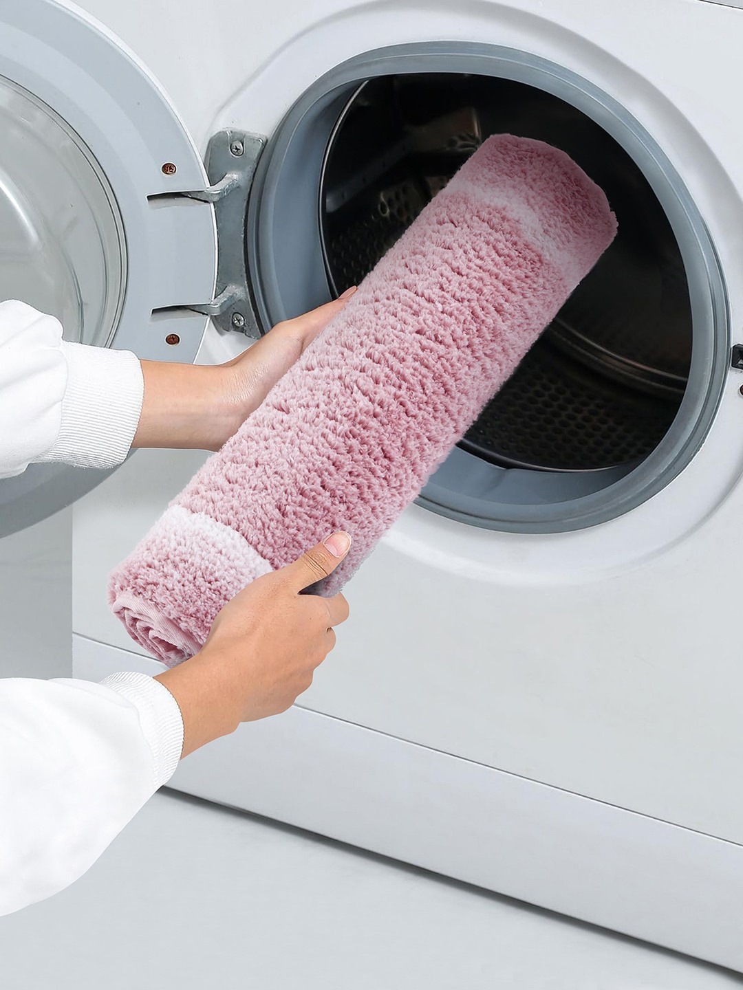 CloudStep (40x60cm) Pink Anti-Slip Bath Mat with TPR Backing