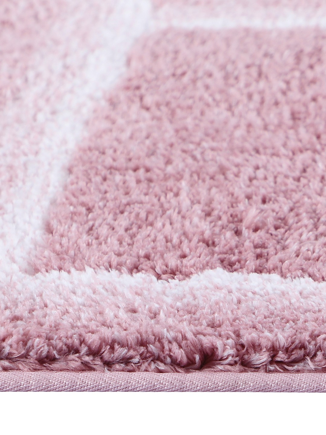 CloudStep (40x60cm) Pink Anti-Slip Bath Mat with TPR Backing