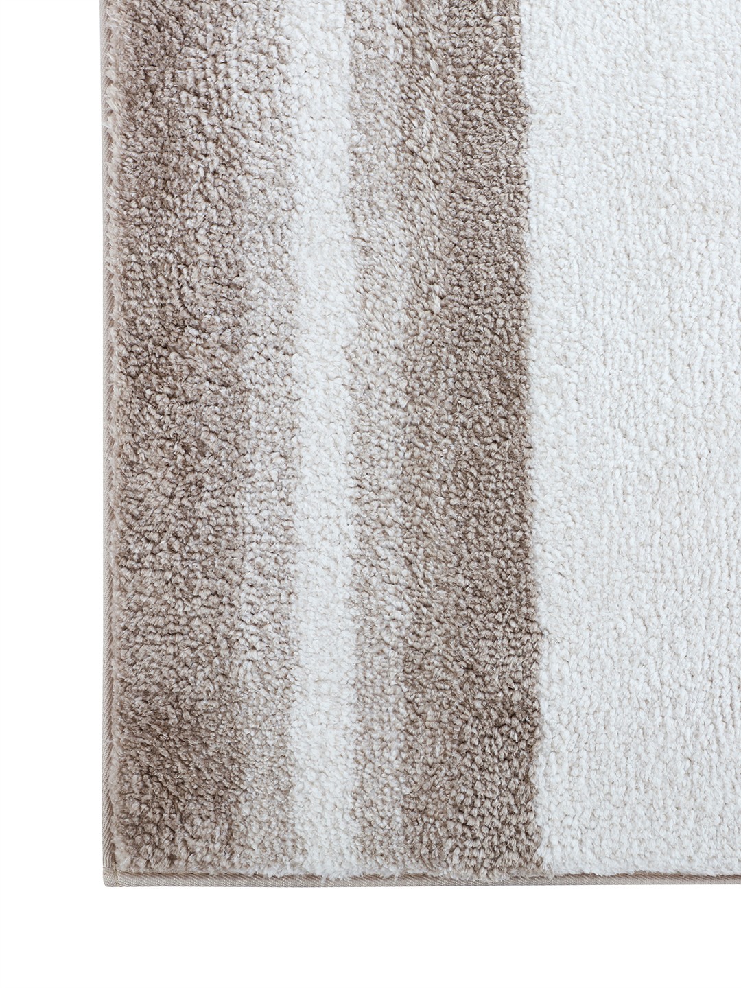 Luxe (40x60cm) Beige Anti-Slip Bath Mat with TPR Backing