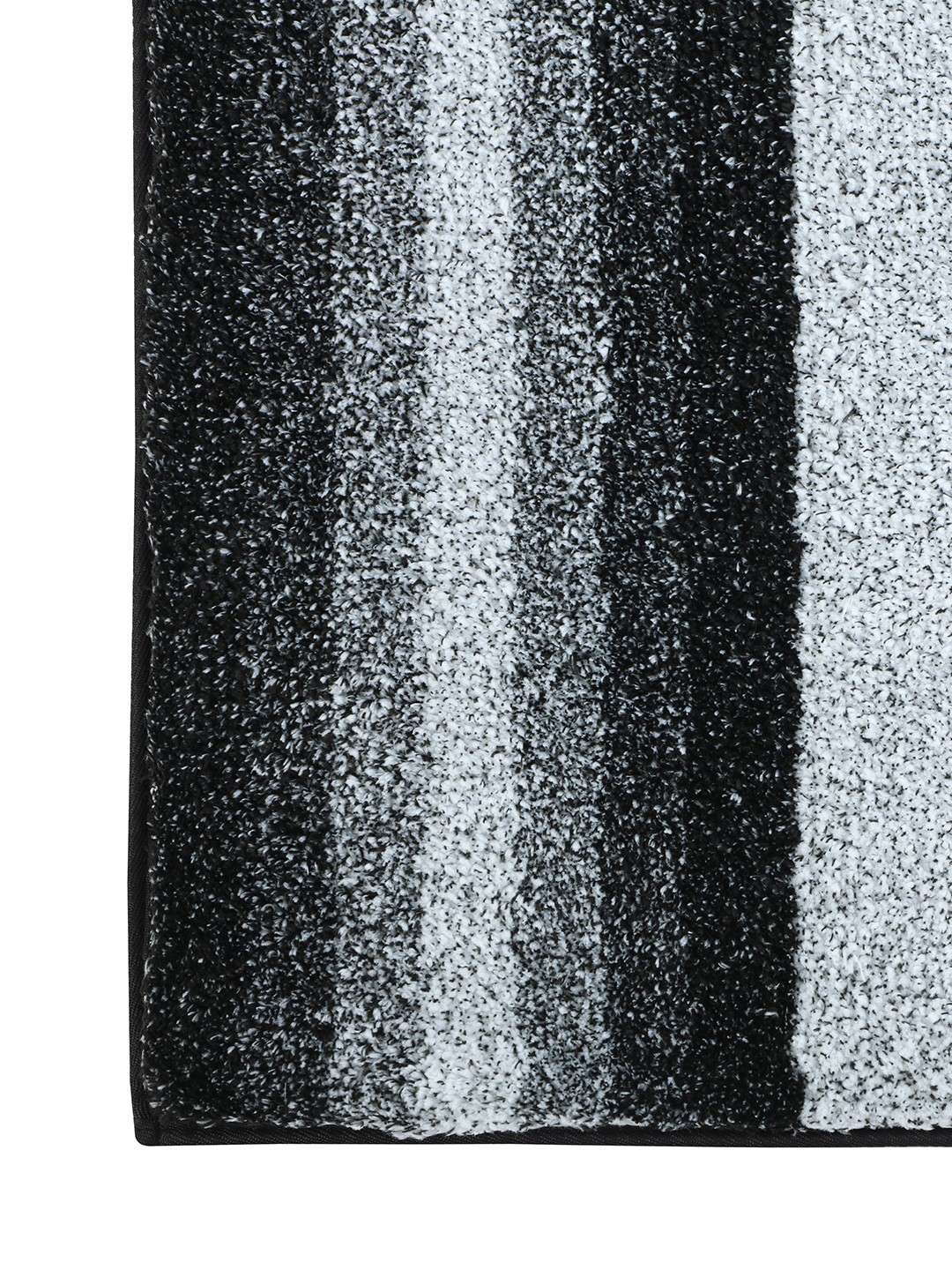 Luxe (40x60cm) Black Anti-Slip Bath Mat with TPR Backing