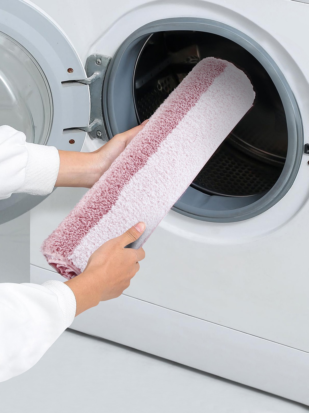 Luxe (40x60cm) Pink Anti-Slip Bath Mat with TPR Backing