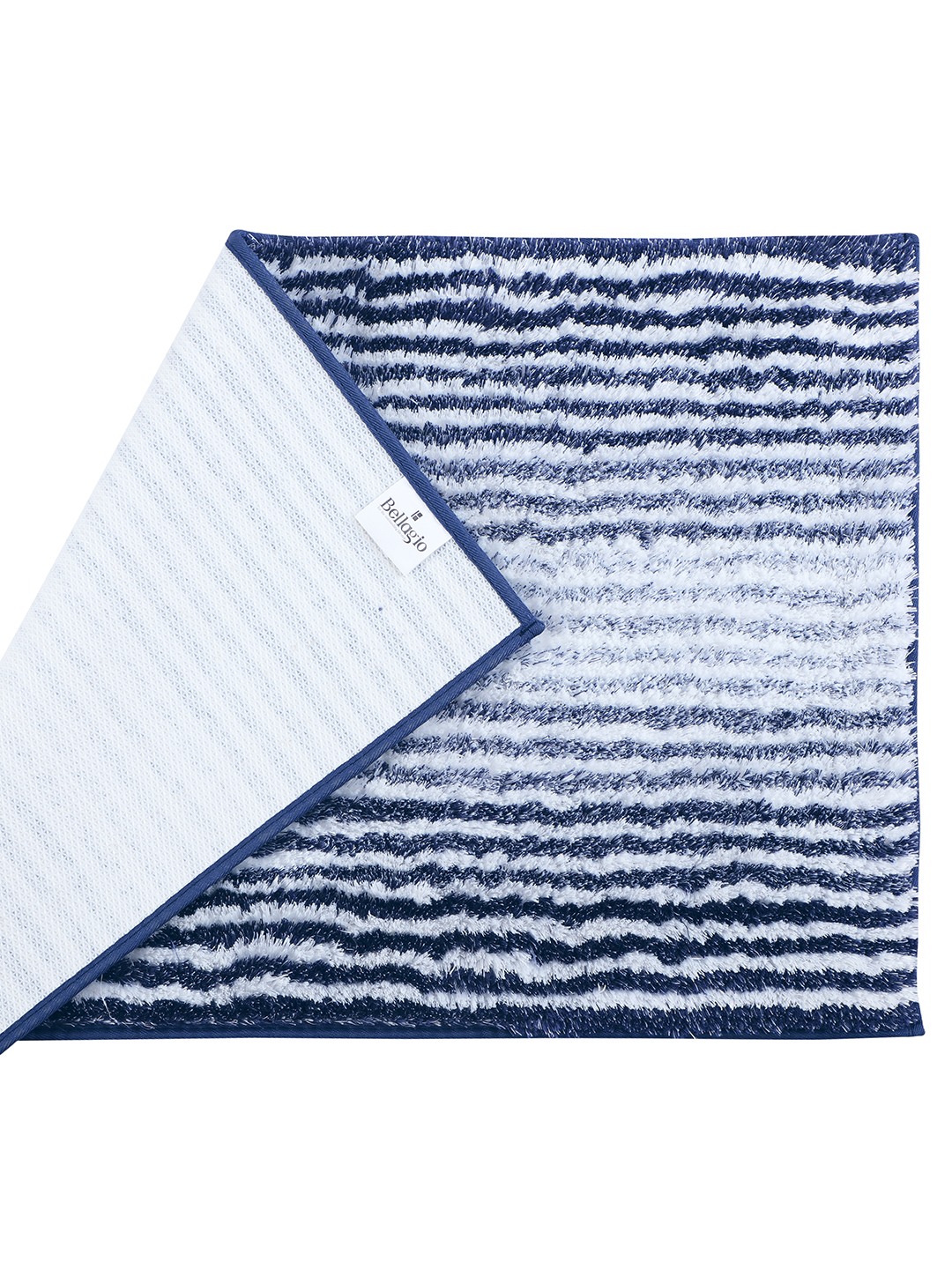 Plush (40x60cm) Blue Anti-Slip Bath Mat with TPR Backing