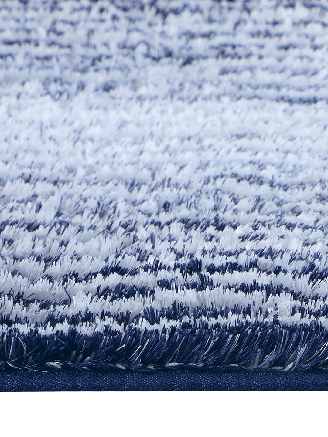 Plush (40x60cm) Blue Anti-Slip Bath Mat with TPR Backing