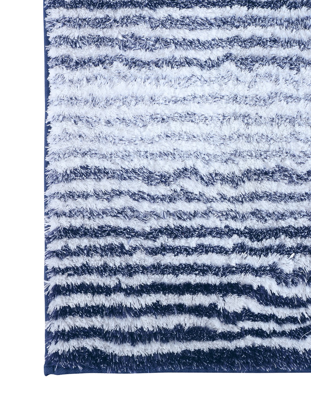 Plush (40x60cm) Blue Anti-Slip Bath Mat with TPR Backing