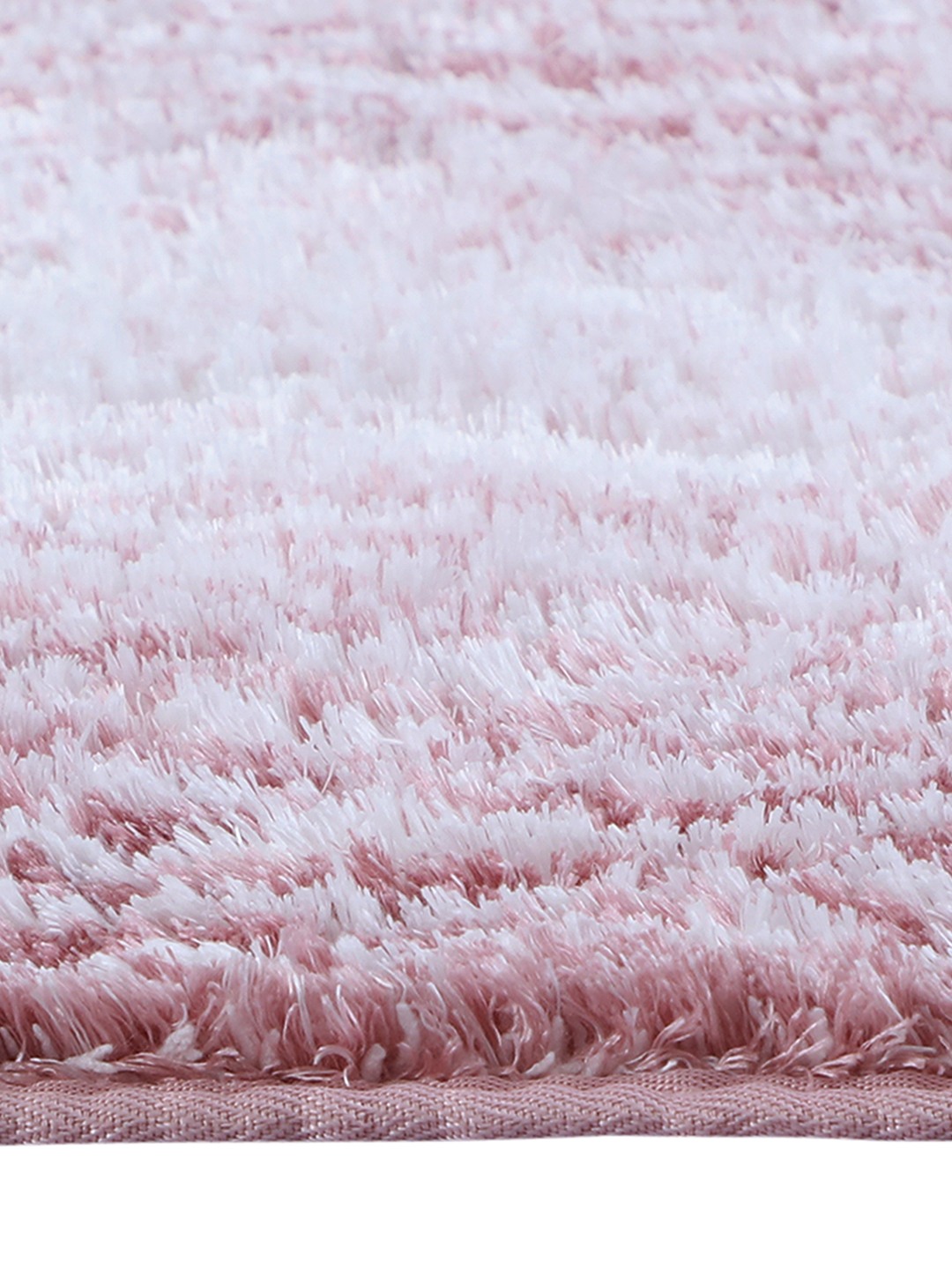 Plush (40x60cm) Pink Anti-Slip Bath Mat with TPR Backing