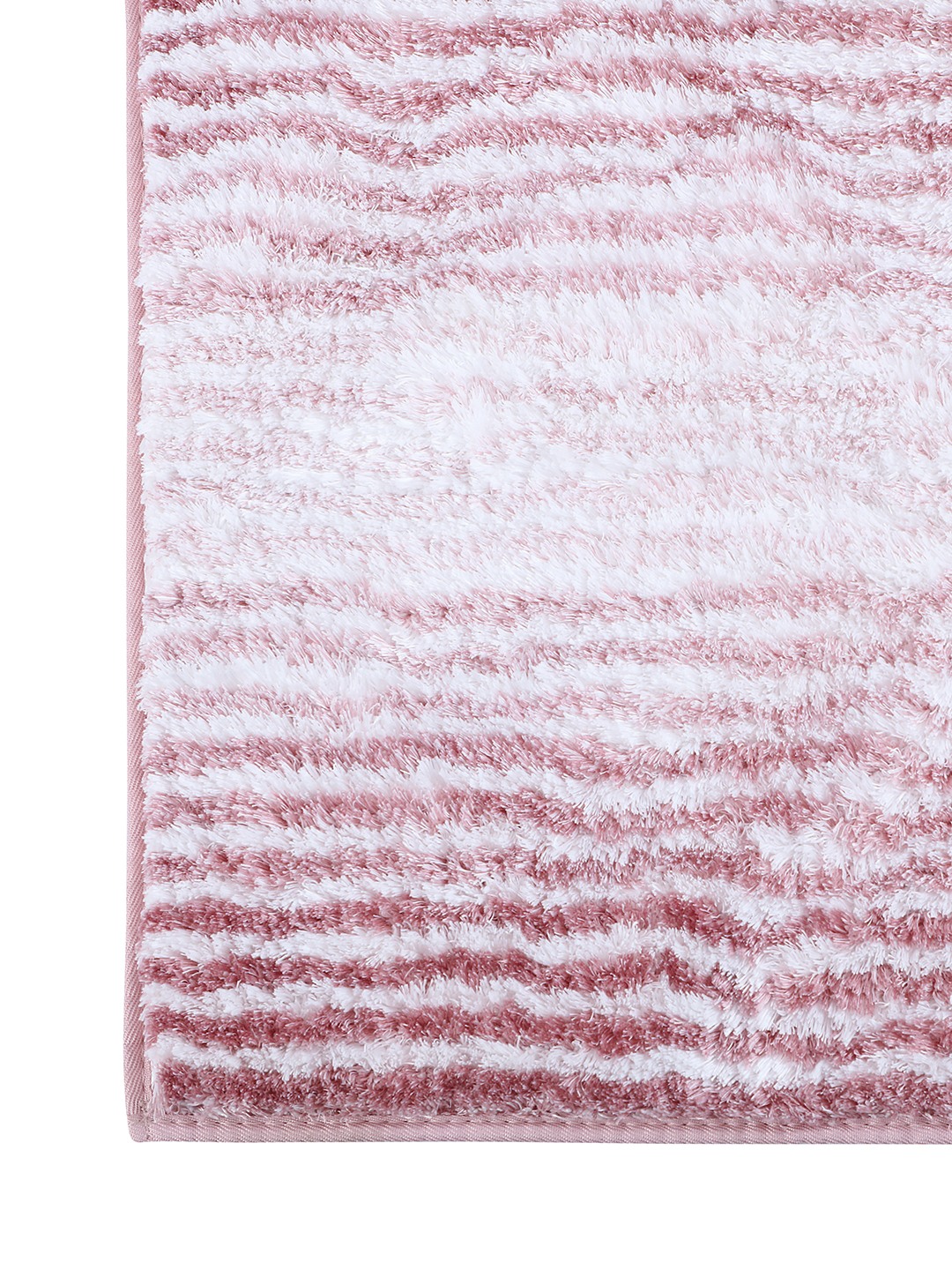 Plush (40x60cm) Pink Anti-Slip Bath Mat with TPR Backing