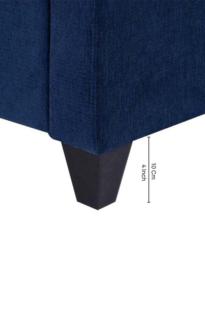 neudot Saya Sofa for Living Room |2 Persons Sofa|Premium Fabric with Cushioned Armrest | Solid Wood Frame|2 Seater in Saya Blue Color