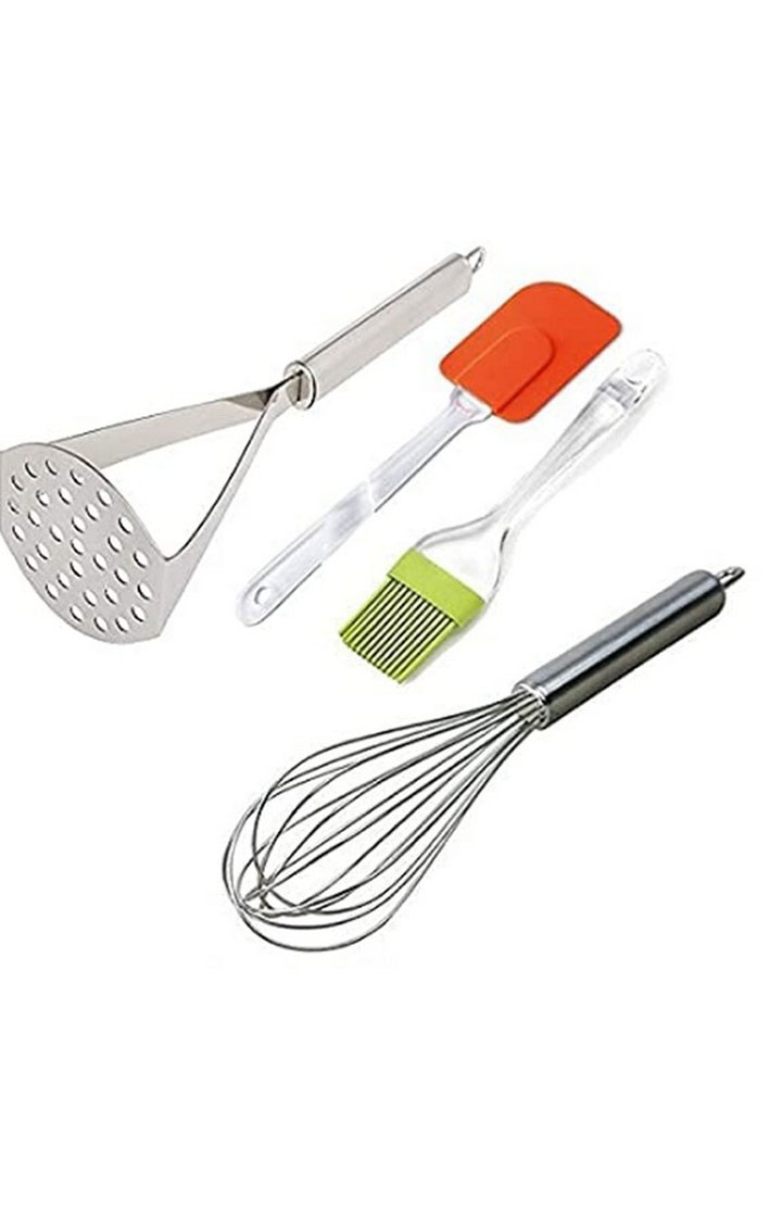 Stainless Steel Kitchen Tool Egg Whisk and Potato Masher