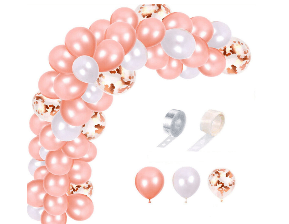 Blooms Mall | Blooms Mall ROSE GOLD& WHITE Balloon Combo  0