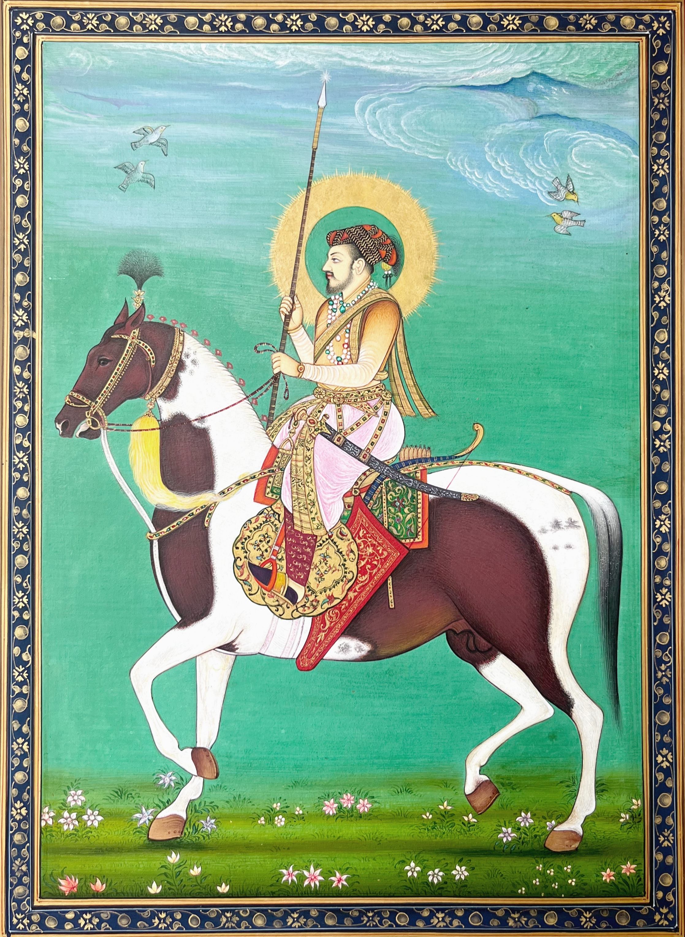 Mughal Emperor of India Shah Jahan Riding On Horse