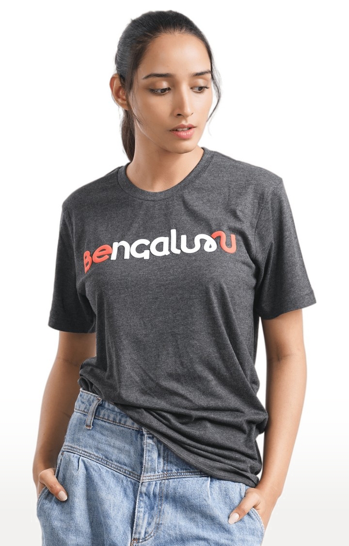 1947IND | Unisex Brand Bengaluru Tri-Blend T-Shirt in Charcoal 0