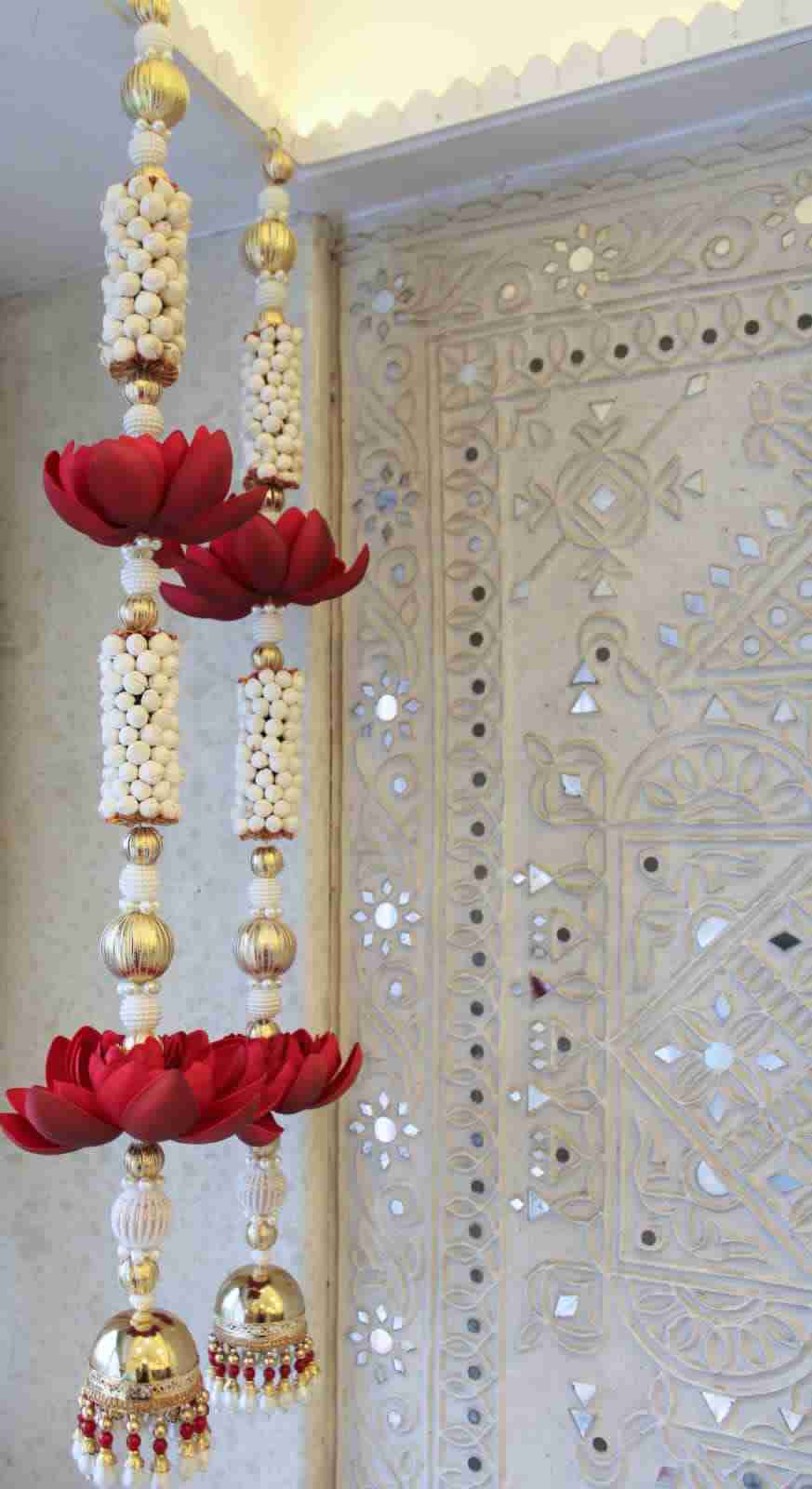Handcrafted Gota Lace Torans with Crochet Beads