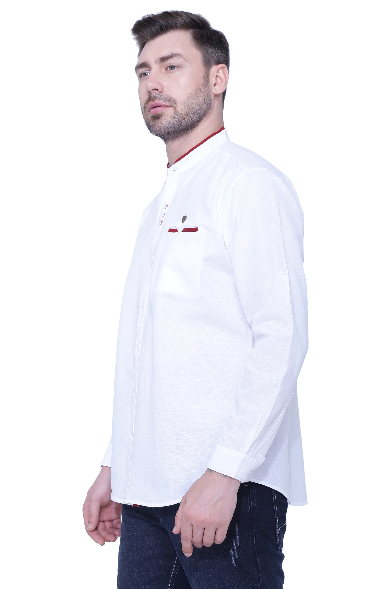 Kuons Avenue | Kuons Avenue Men's Linen Cotton Casual Shirt- KACLFS1179A 1