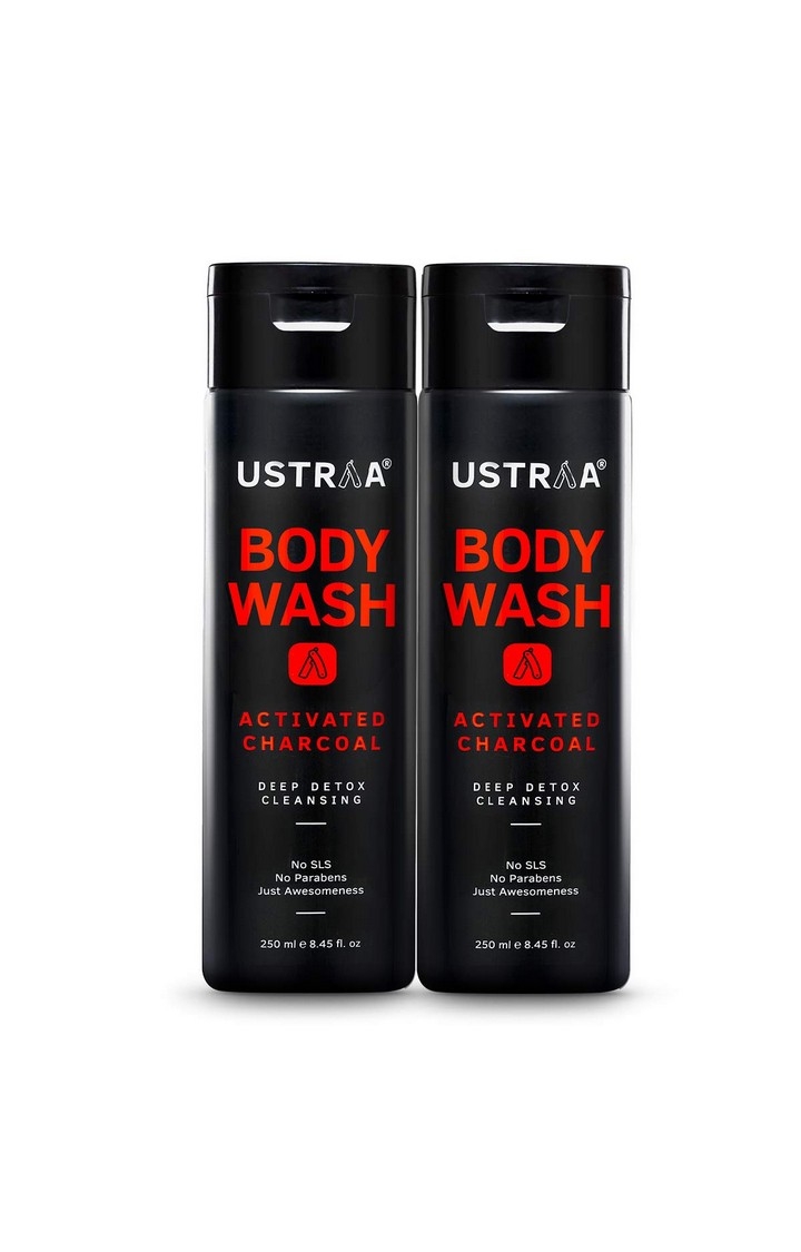Ustraa | Ustraa Body Wash-Activated Charcol 250 ml (Pack Of 2) 0