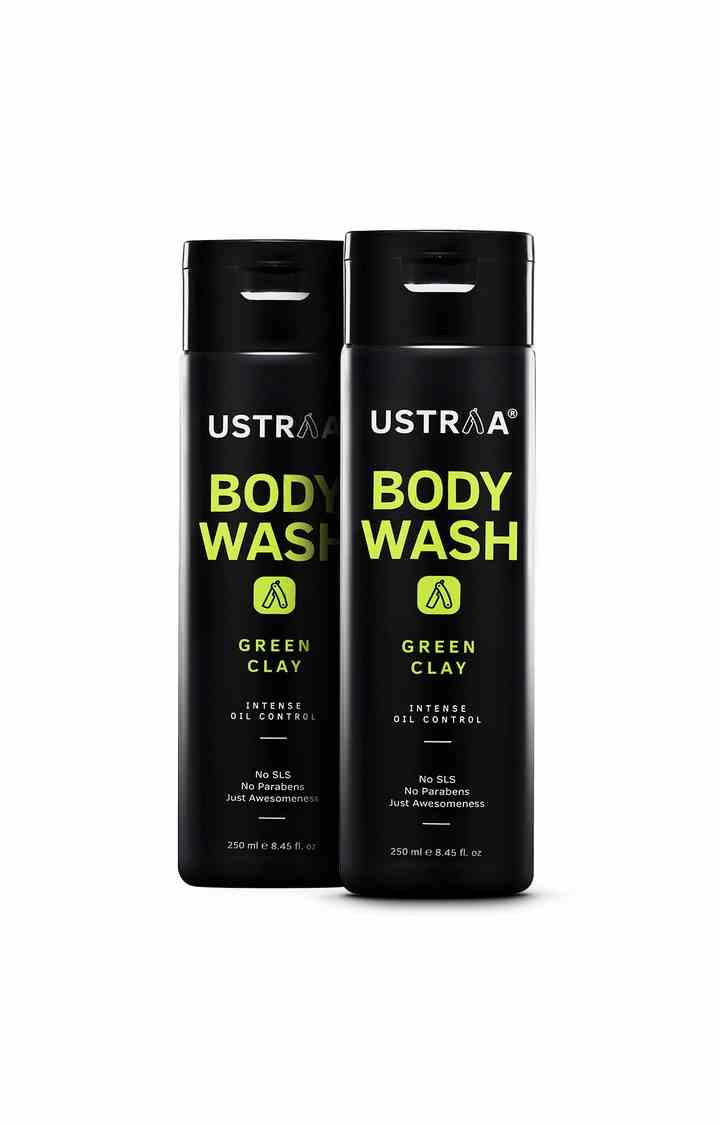Ustraa Body Wash-green Clay 250 ml (Pack Of 2)