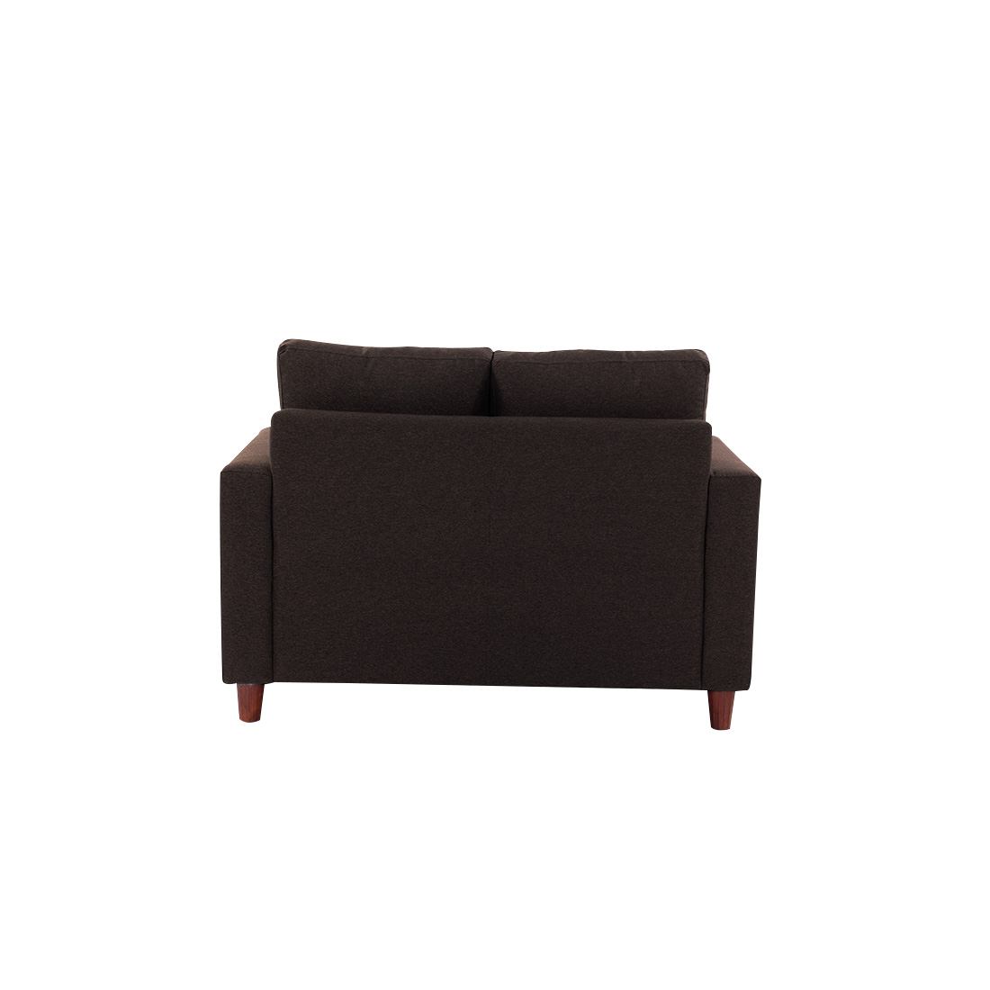 neudot Roman Sofa for Living Room |2 Persons Sofa|Premium Fabric with Cushioned Armrest | Solid Wood Frame|2 Seater in Chocolate Brown Color