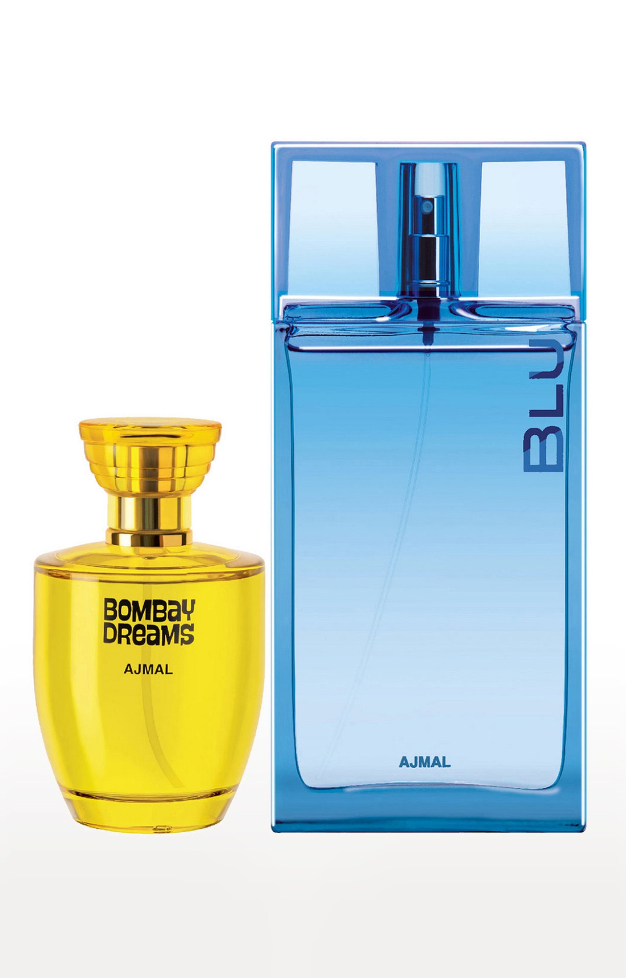 Ajmal Bombay Dreams EDP Fruity Perfume 100ml for Women and Blu EDP Aquatic Perfume 90ml for Men