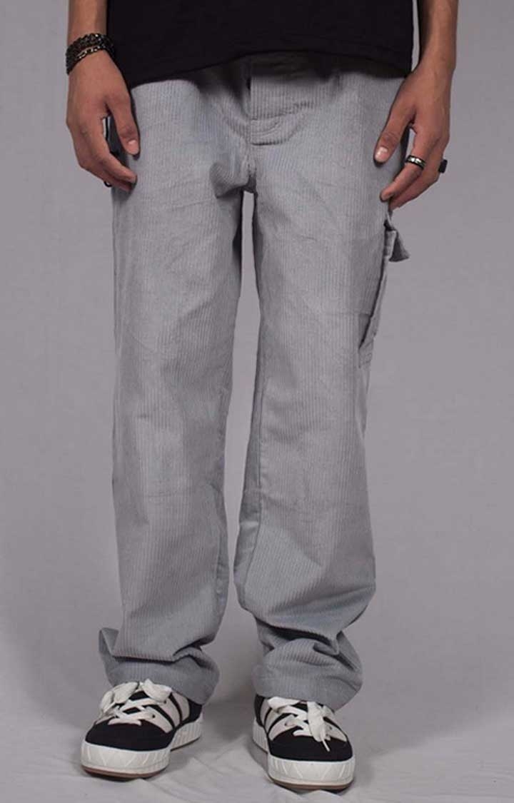 The Seed Store | Men's Grey Corduroy Clown Pant