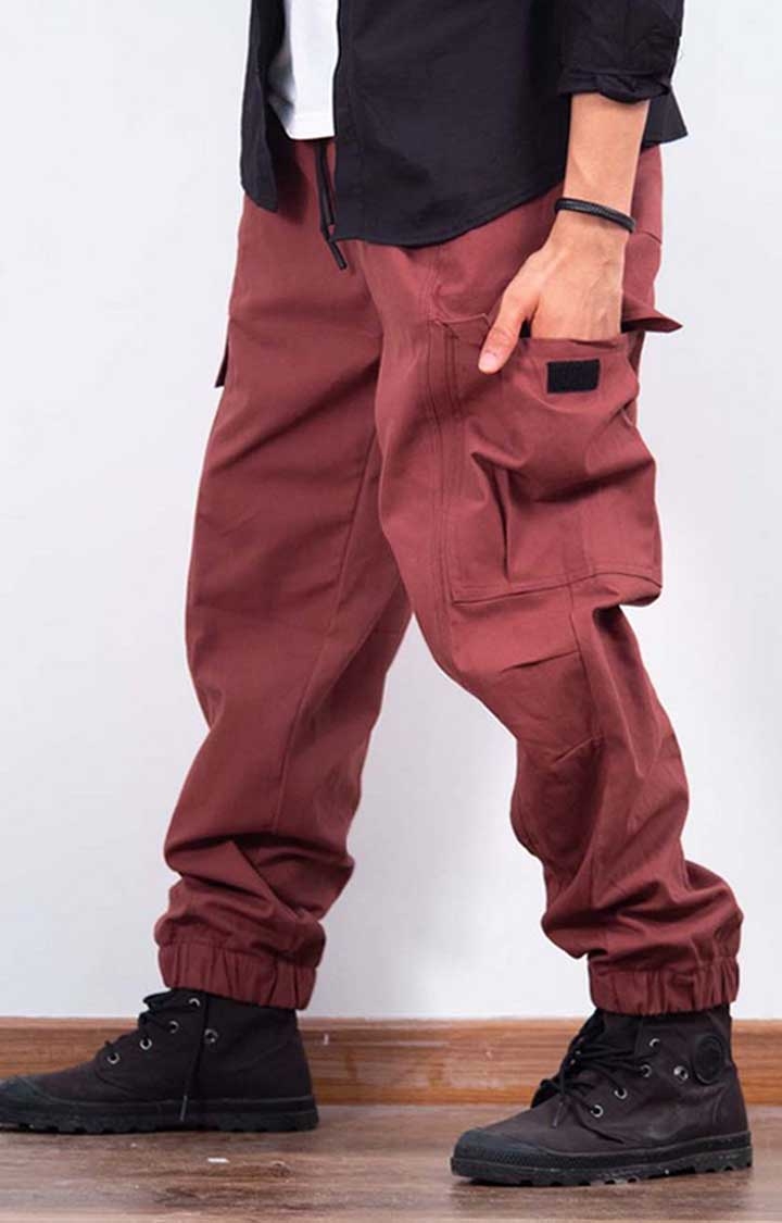 Buy Maroon Trousers & Pants for Boys by Kate & Oscar Online | Ajio.com