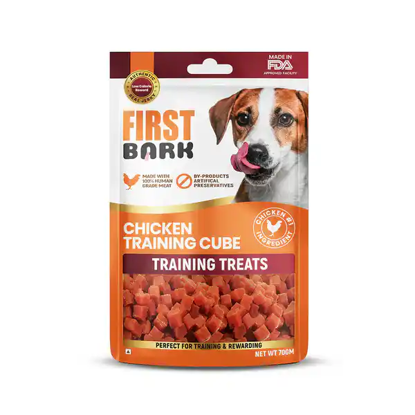 First Bark Chicken Training Cubes For Dogs 200 gm