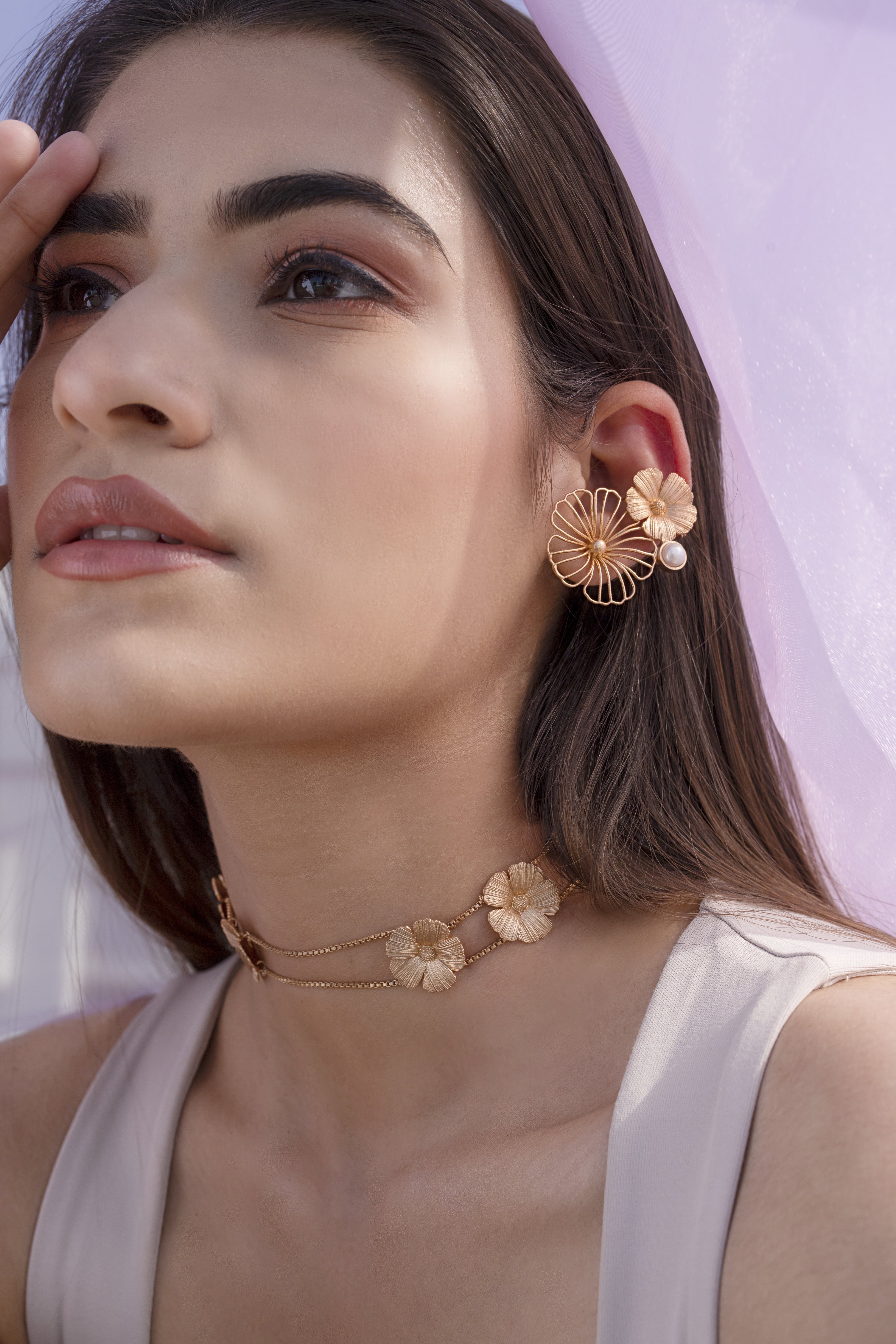 PARISHRI JEWELLERY | Floral Ear Cuff undefined