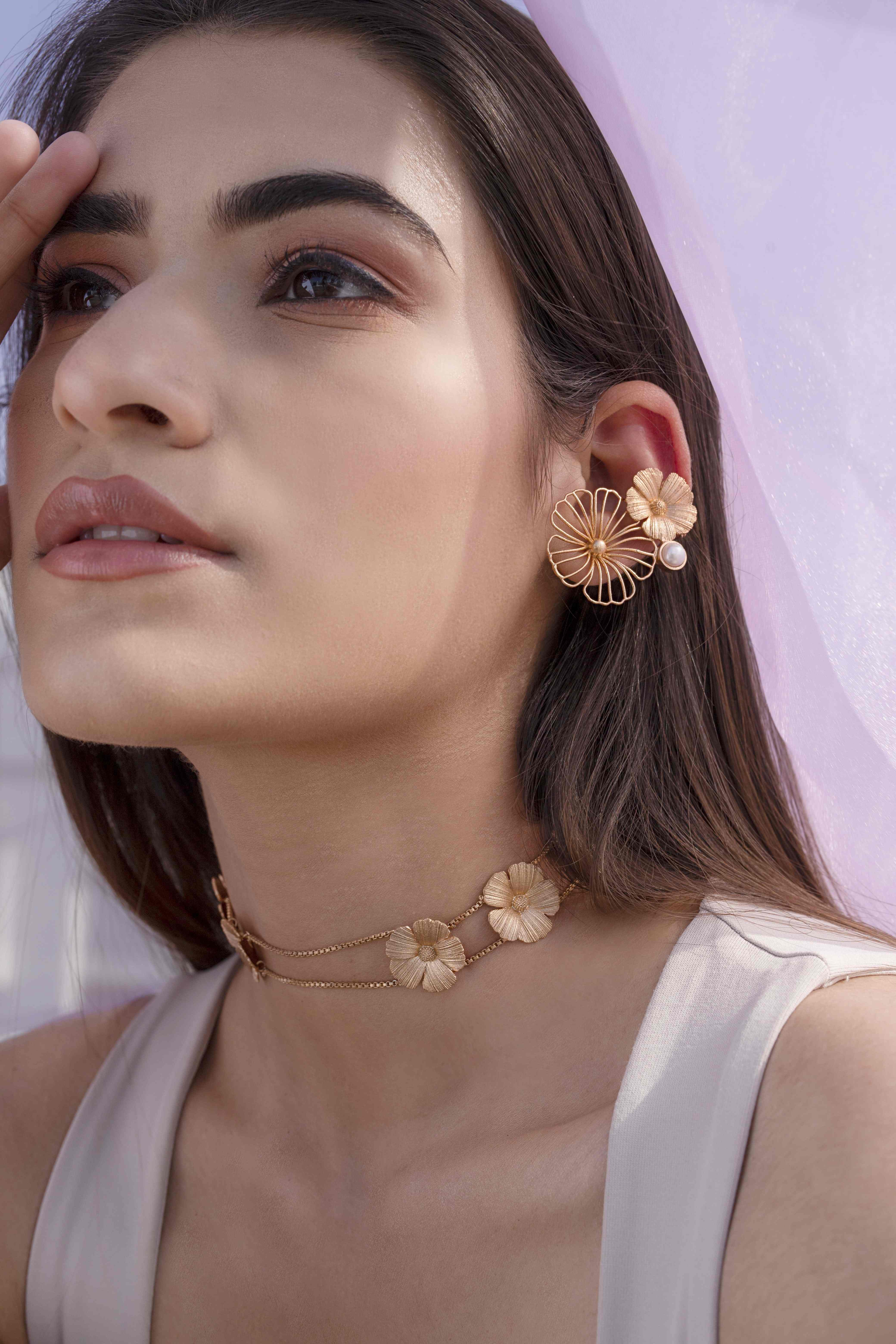 Floral Ear Cuff