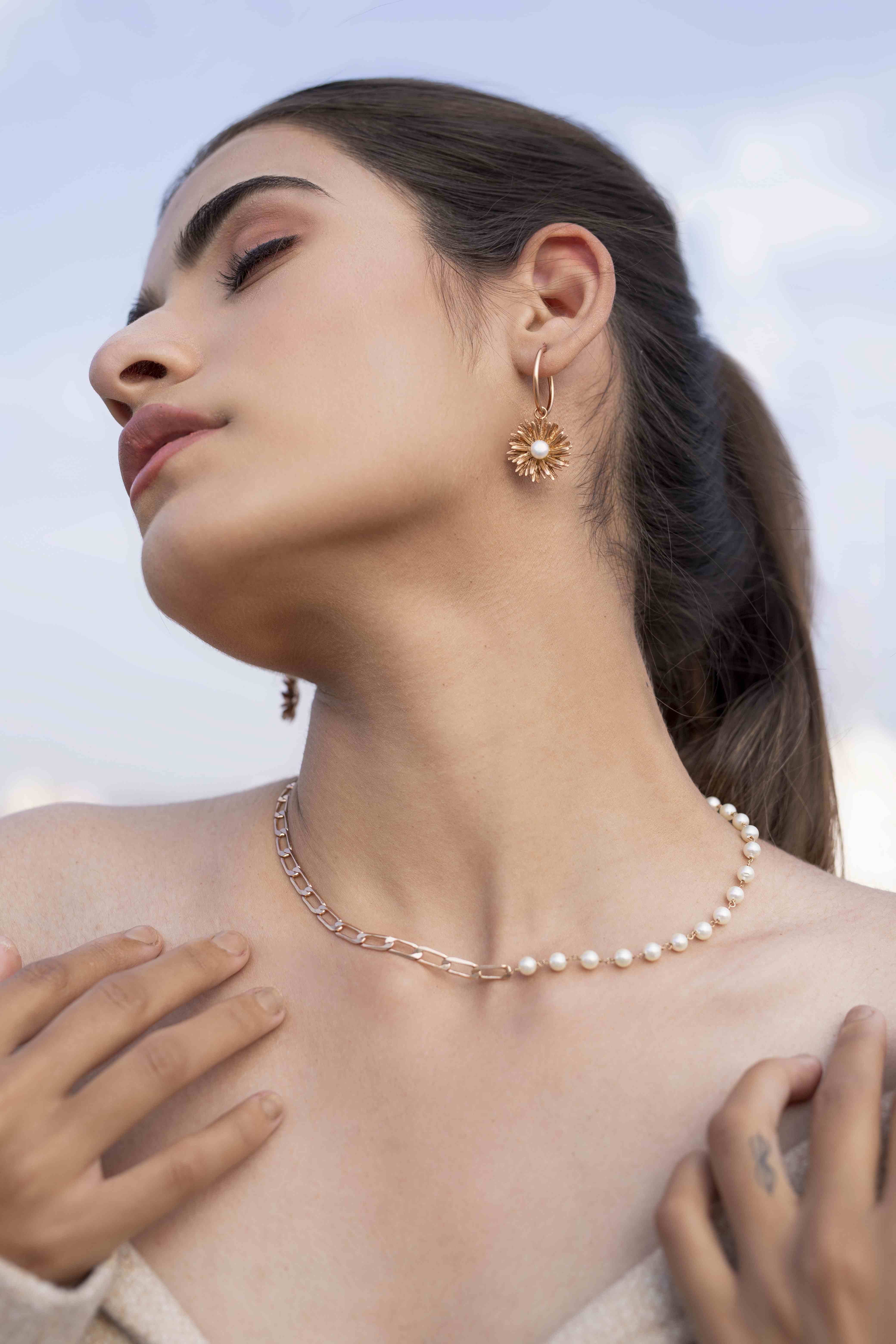 Flower Drop Earring