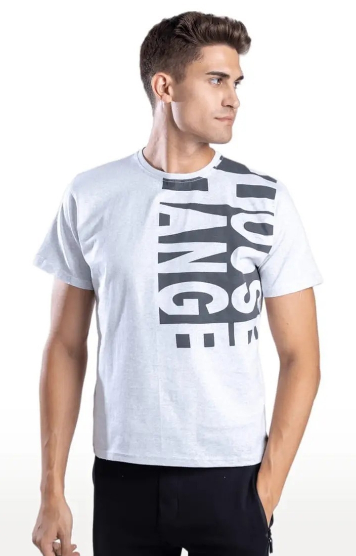 One For Blue | Men's Choose The Change White Cotton Regular T-Shirts