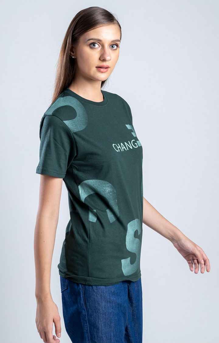 Men's When In Doubt Green Cotton Regular T-Shirts