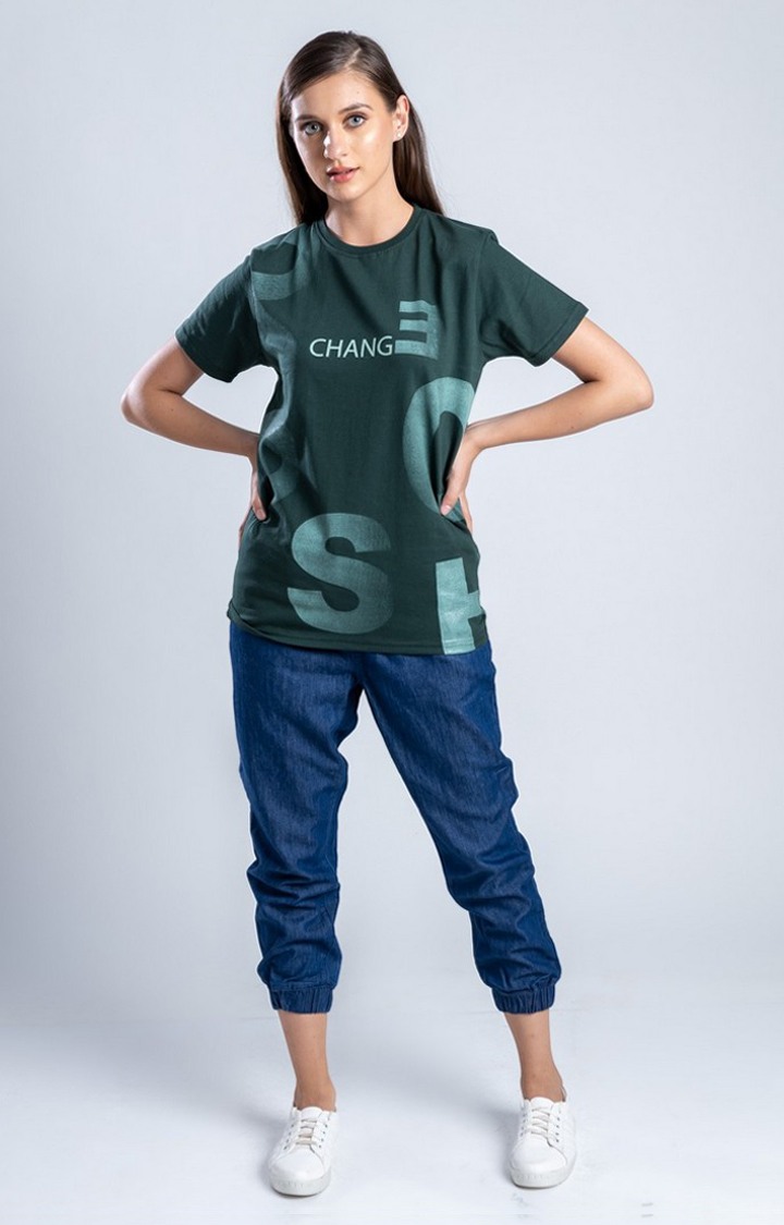 Men's When In Doubt Green Cotton Regular T-Shirts