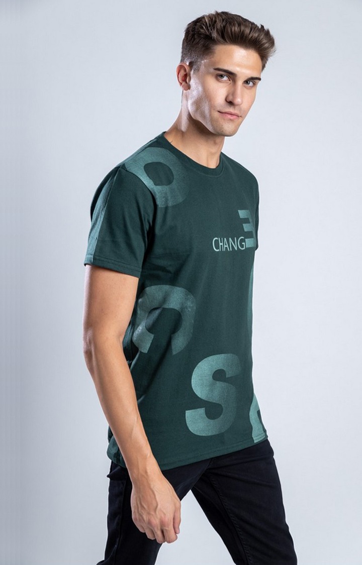 Men's When In Doubt Green Cotton Regular T-Shirts