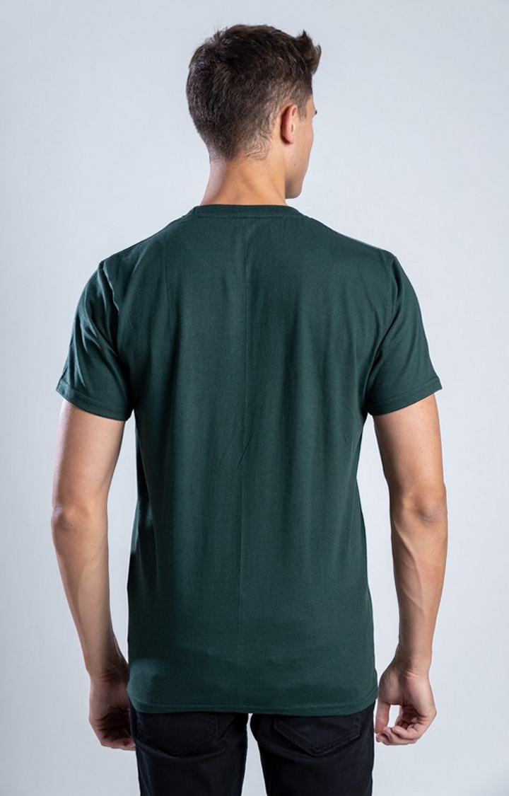 Men's When In Doubt Green Cotton Regular T-Shirts