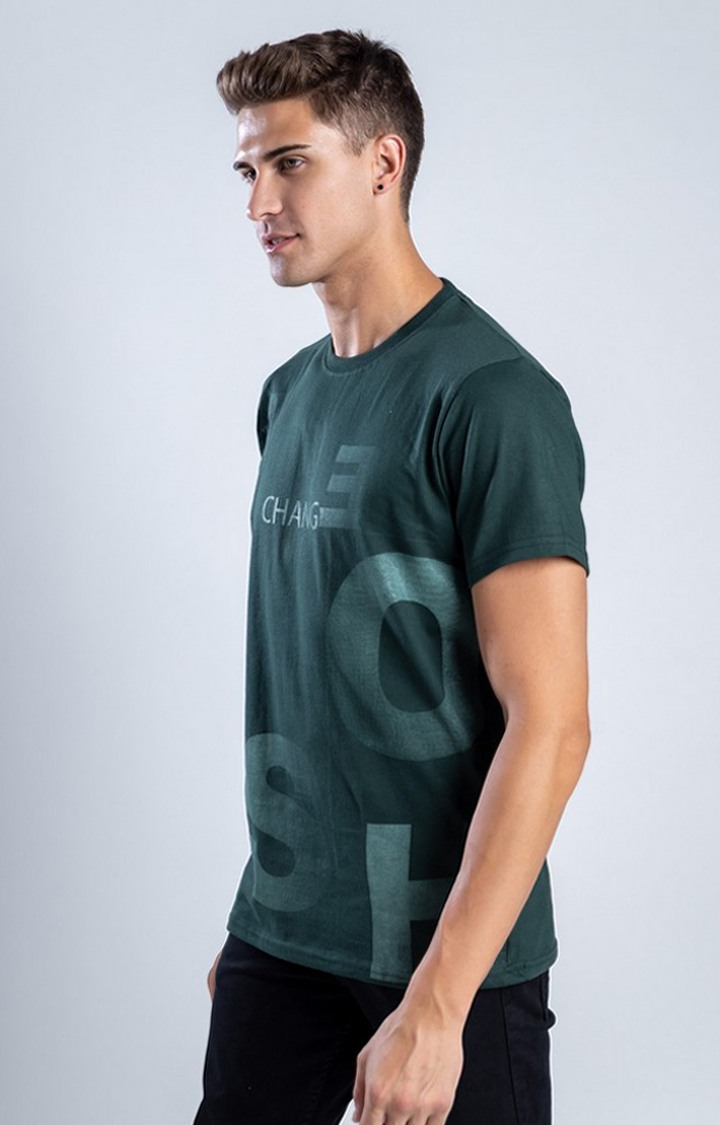 Men's When In Doubt Green Cotton Regular T-Shirts