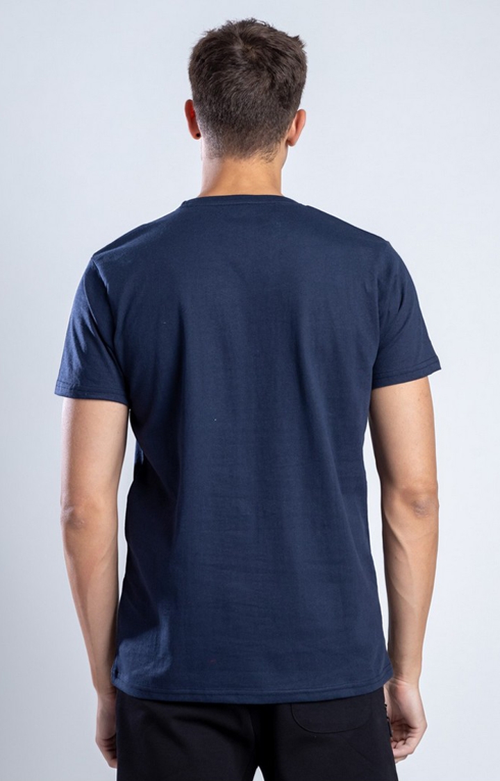 Men's The Hidden Gem Blue Cotton Regular T-Shirts