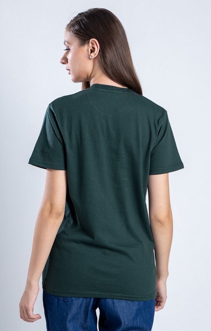 Men's The Green Guard Green Cotton Regular T-Shirts