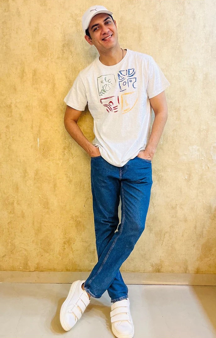 One For Blue | Men's Be One White Cotton Regular T-Shirts