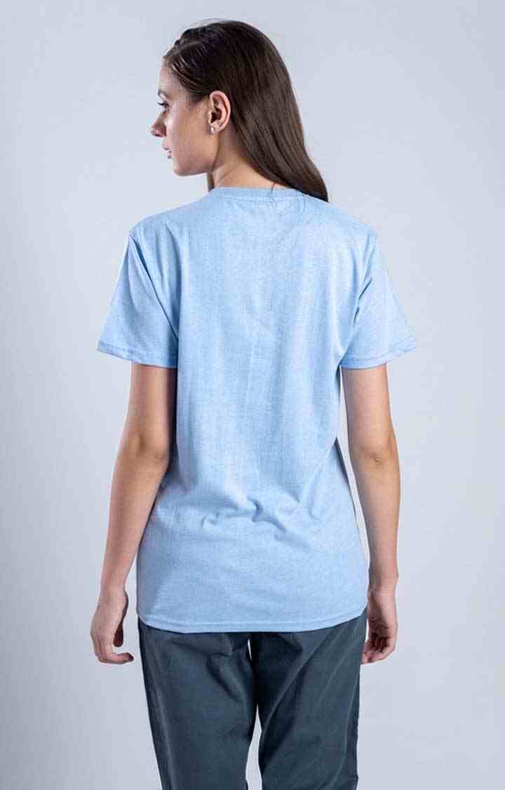 Womens The Re-Former Blue Cotton Regular T-Shirts