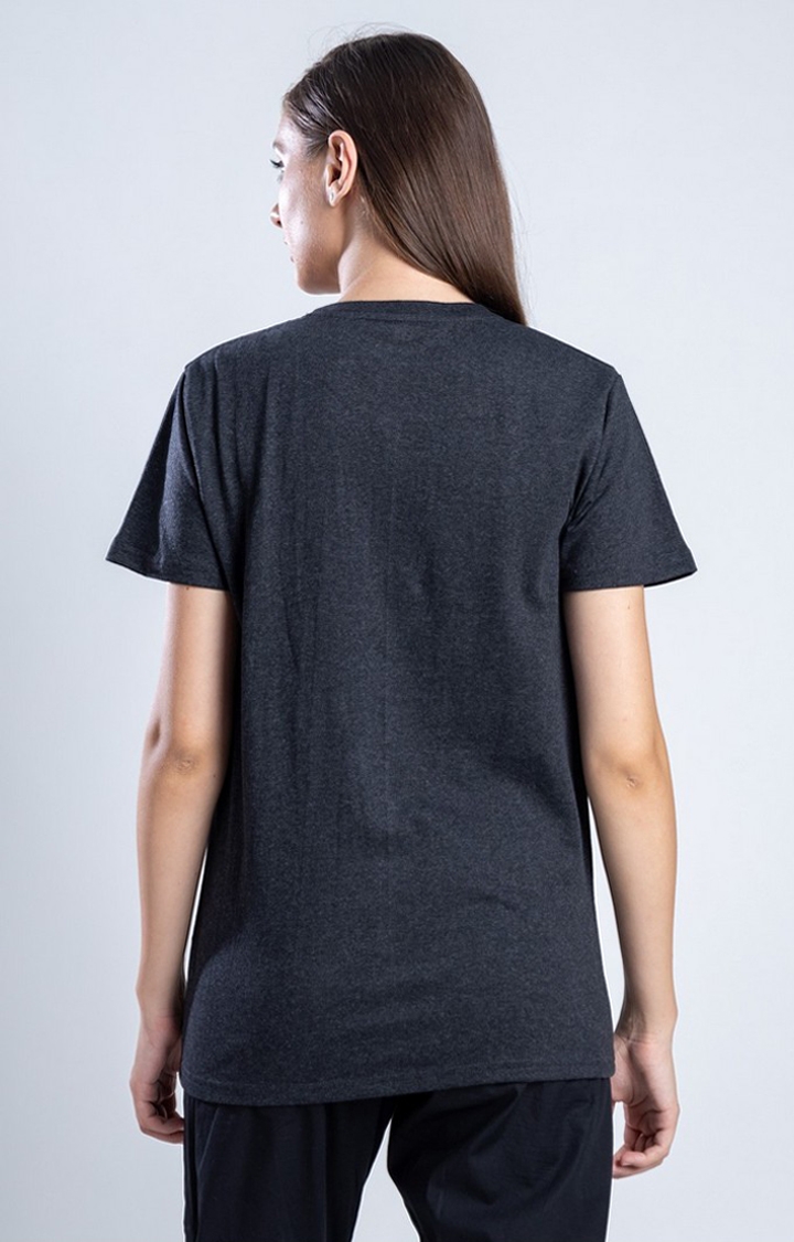 Womens The Redeemer Black Cotton Regular T-Shirts