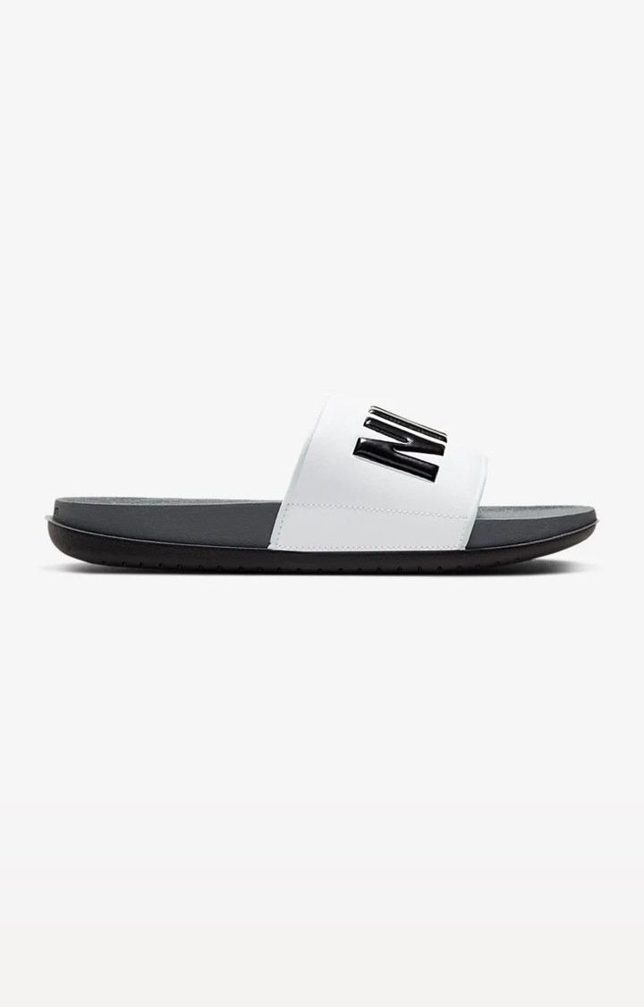 Men s White Rubber Flip Flops