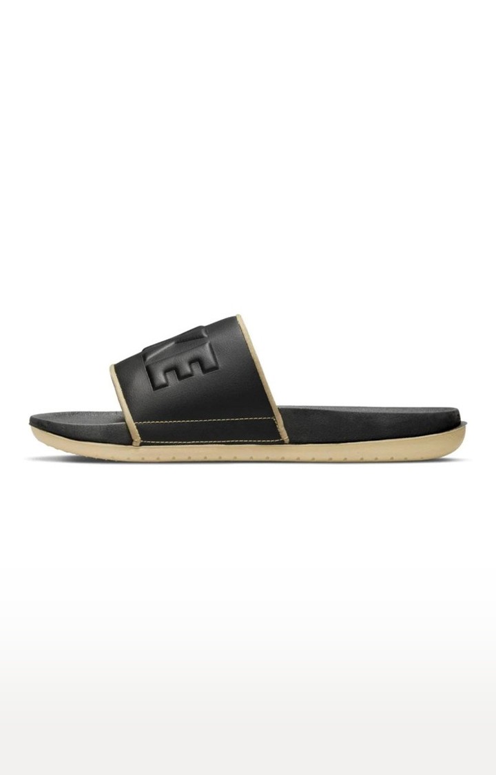 Nike black rubber flip flops deals