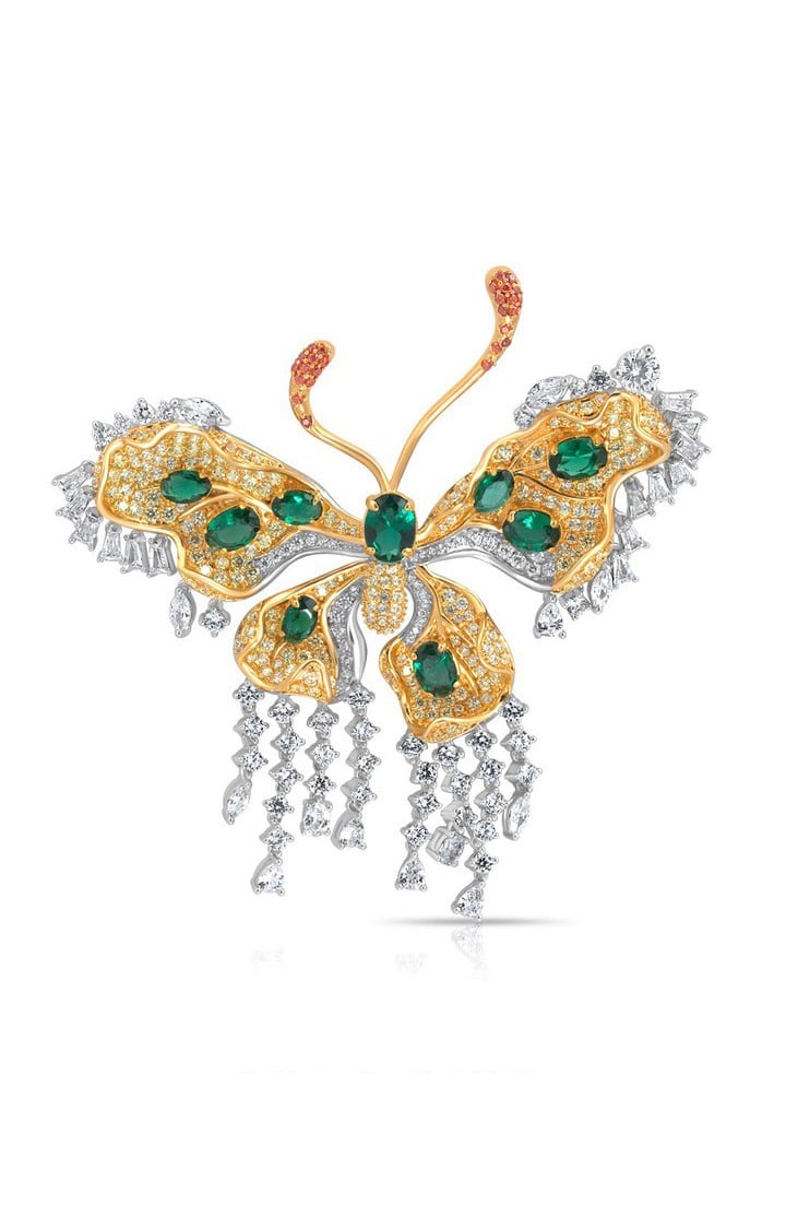 WRAPGAME INDIA | Unisex Gold 10 Inch Jolie Brooches