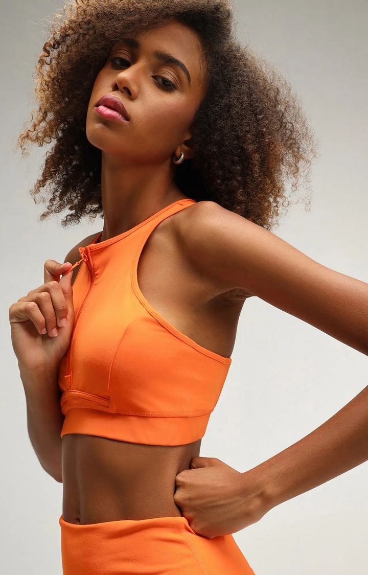 Cairo Orange Sports Bra Cava Athleisure