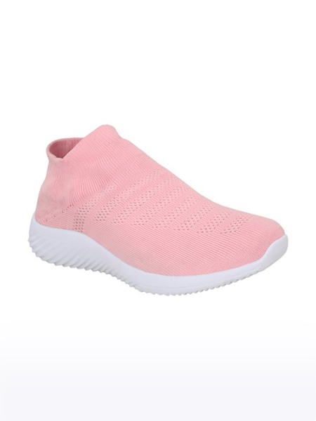 Women's Peach Casual Slip-ons