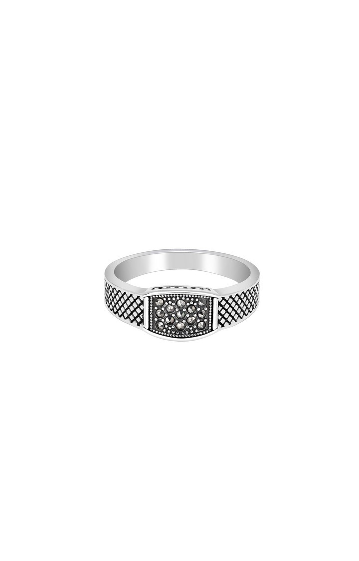 Boho Black Stone Men's Ring