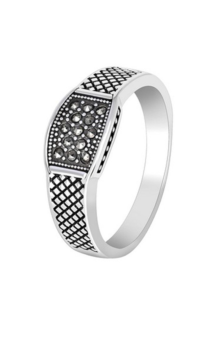 Boho Black Stone Men's Ring