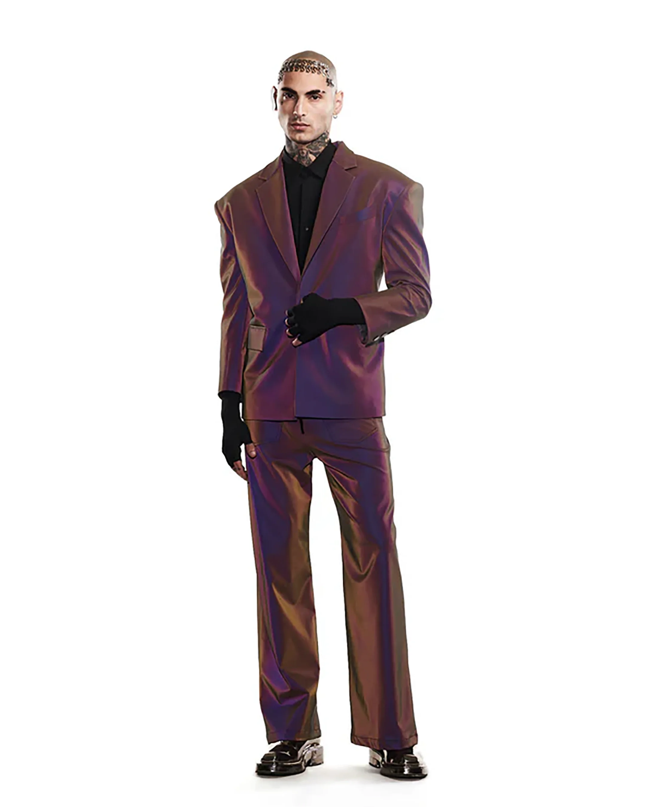 Purple Reflective Co-ord Set