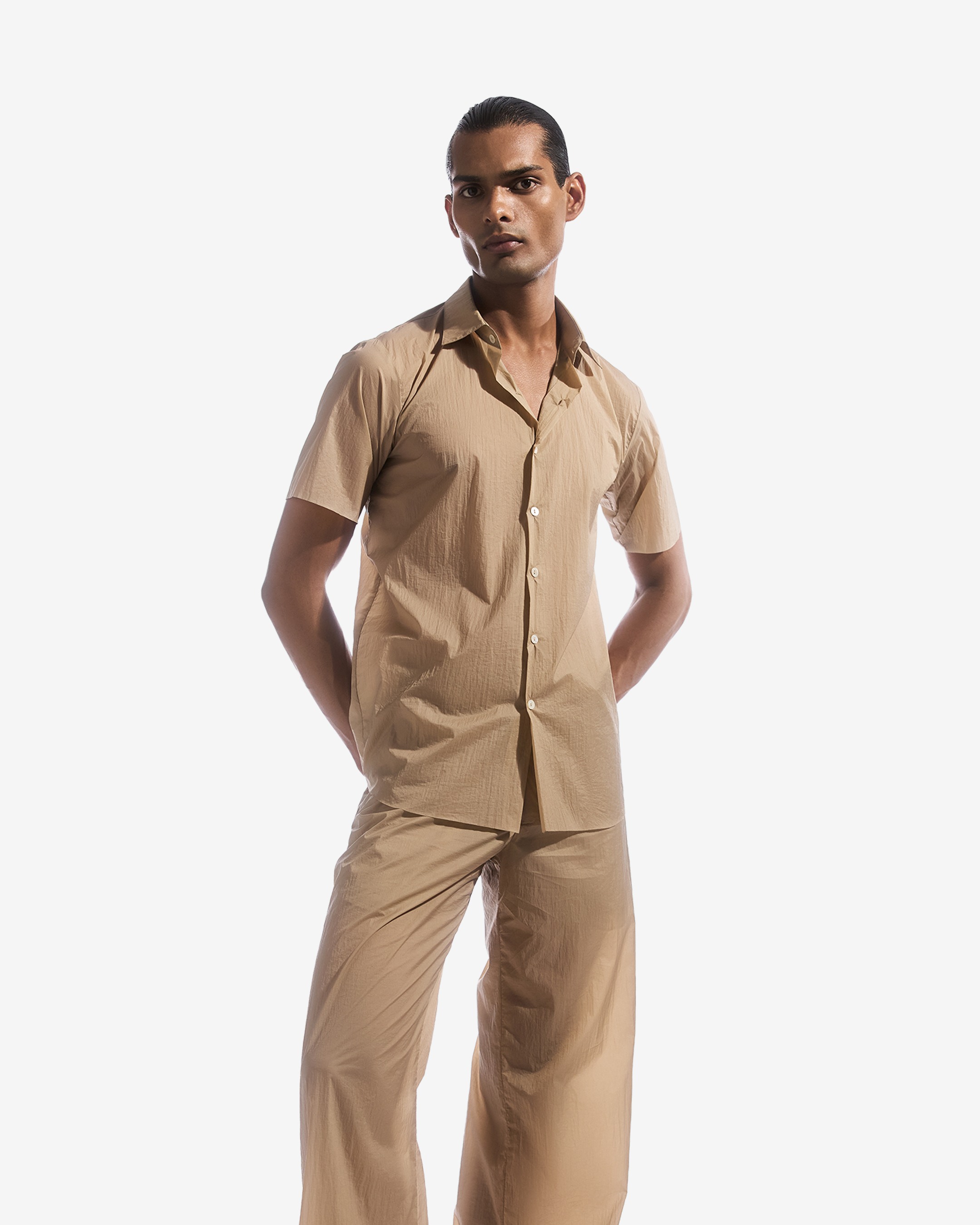 Beige Paper Shirt