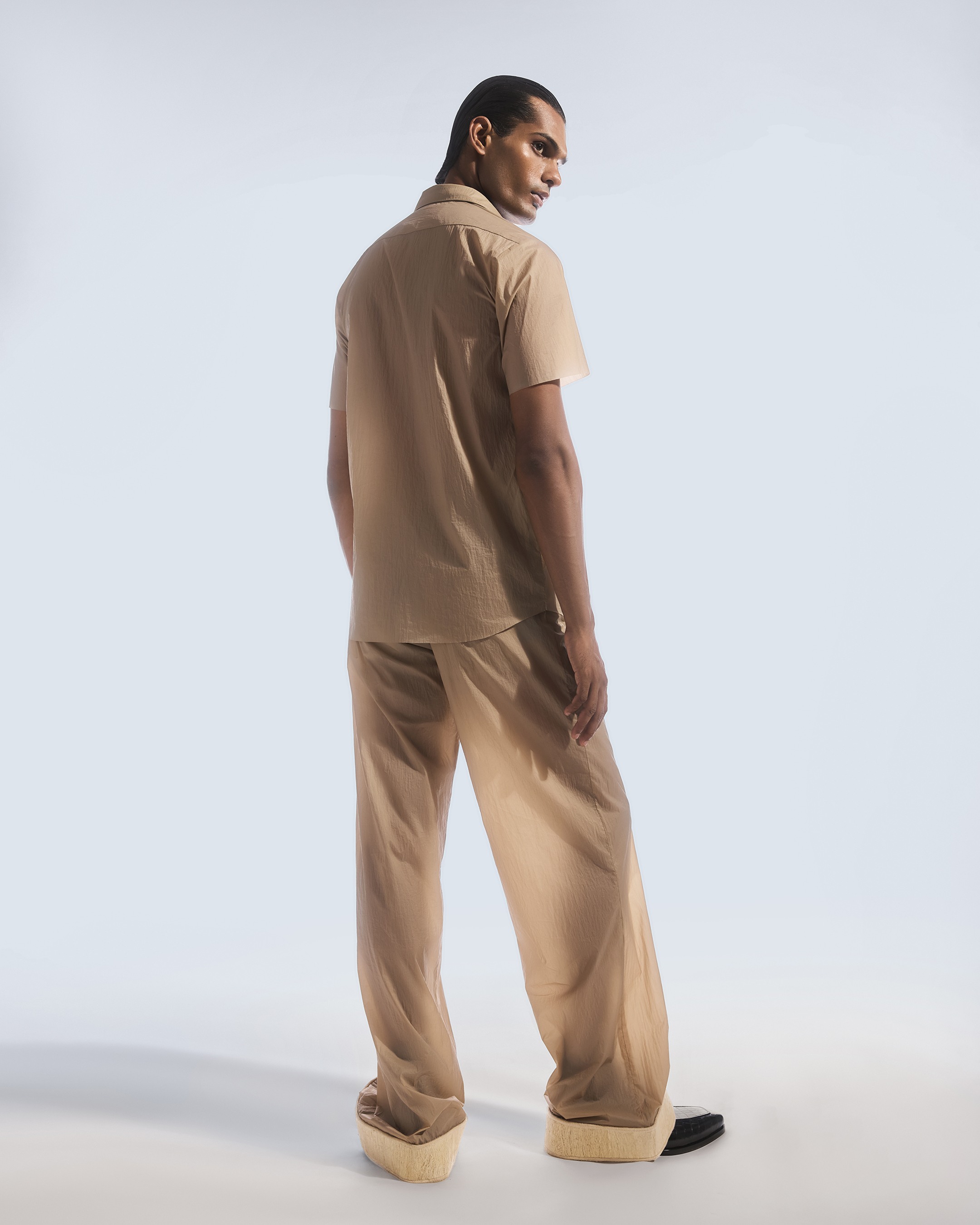 Beige Paper Shirt