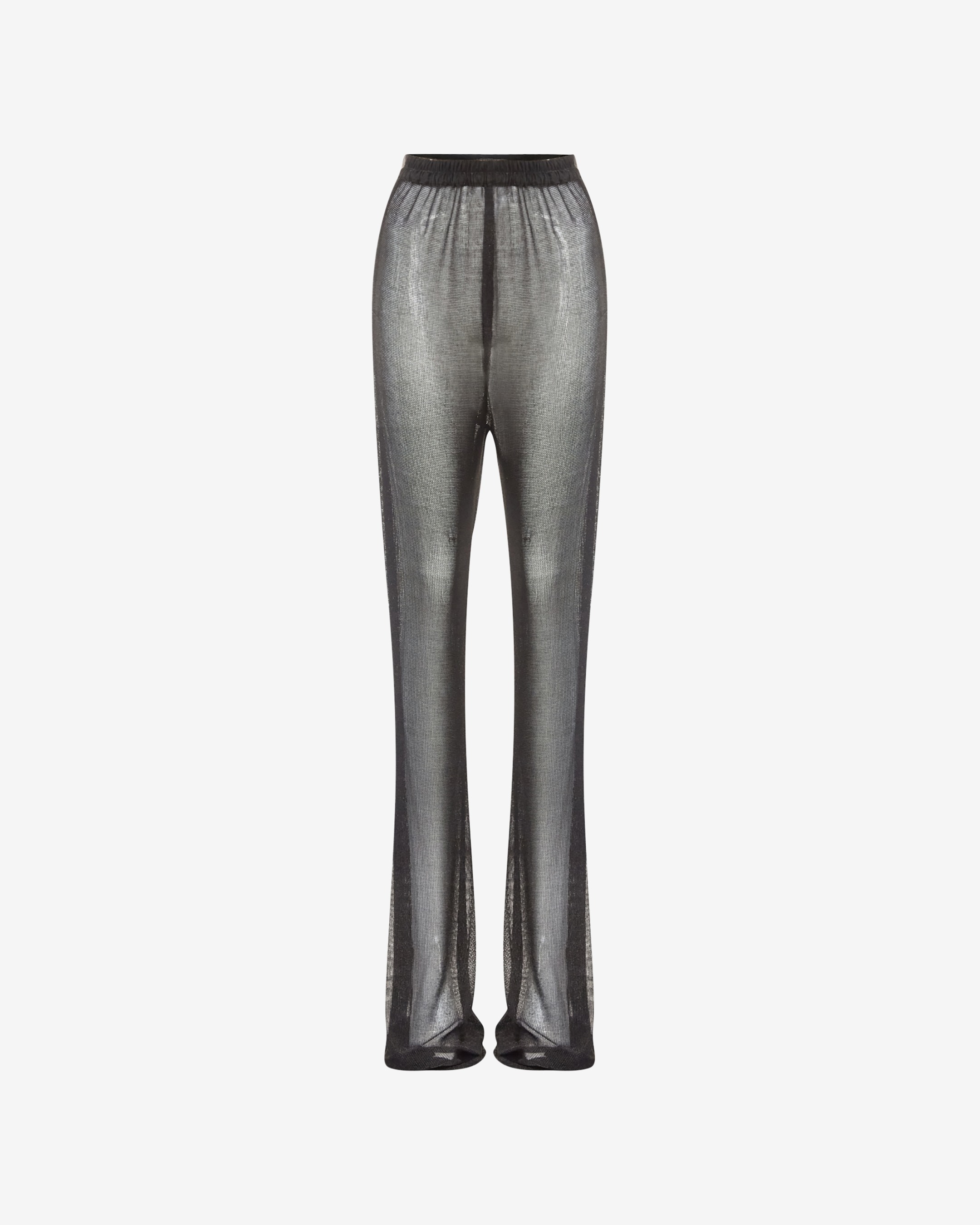 Black Recycle Mesh Pants