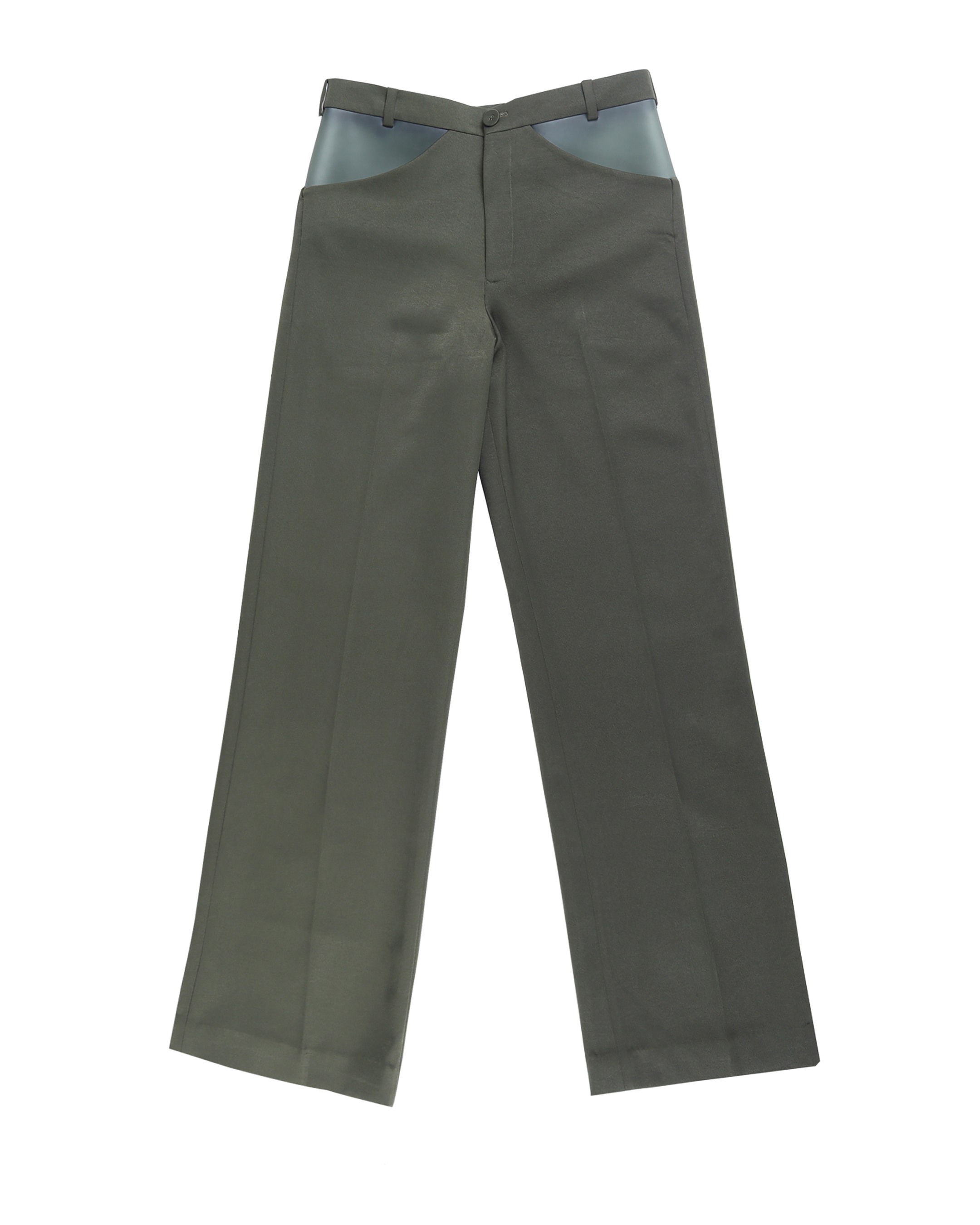 Olive Dutch Satin Rubber Pants